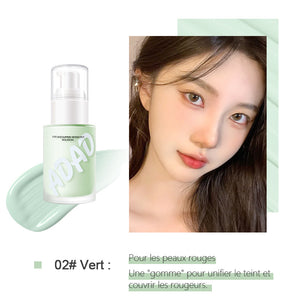 Crème de base hydratante pour corriger le teint de la peau