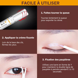 Crème invisible longue tenue pour modelage des doubles paupières