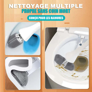Brosse de toilette à nettoyage en profondeur