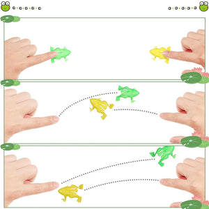 Jouet grenouille sauteuse en plastique (10 pièces)