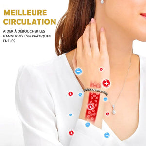 Bracelet de nettoyage lymphatique magnétique