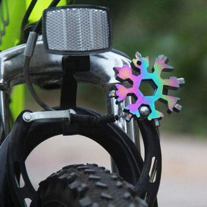 Outil multifonction flocons de neige en acier inoxydable 18 in 1