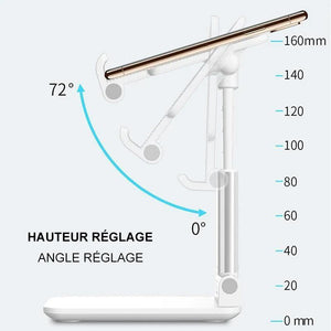 Support de Tablette/Téléphone Portable Réglable Pliable