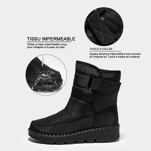 Bottes de neige d'hiver imperméables au-dessus de la cheville