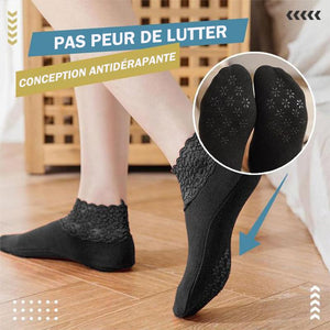 Nouvelles chaussettes thermiques en dentelle à la mode (3 paires)