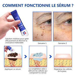 Sérum pour retirer des étiquettes de peau