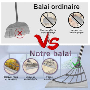 Balai rétractable multifonctionnel balayer l'eau cheveux