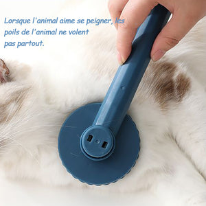 Peigne autonettoyant rond pour animaux de compagnie