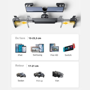 Support de tablette PC siège arrière voiture