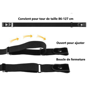 Ceinture élastique de pantalon sans boucle