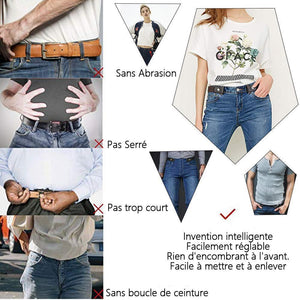 Ceinture élastique de pantalon sans boucle