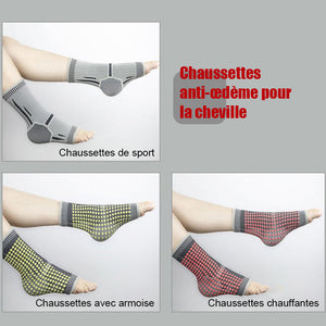 Chaussettes anti-œdème pour la cheville