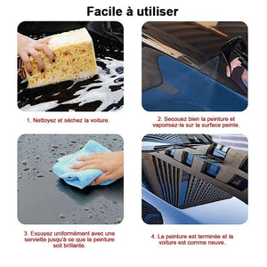 Spray pour réparer des rayures sur voiture