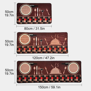 Tapis de cuisine antidérapant avec motif