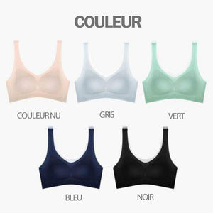 Soutien-gorge sans couture ultra fin en soie glacée