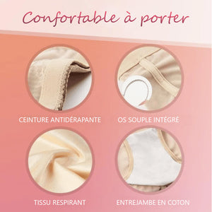 Culotte gainante minceur de taille haute compression croisée