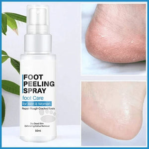 Spray exfoliant pour les pieds