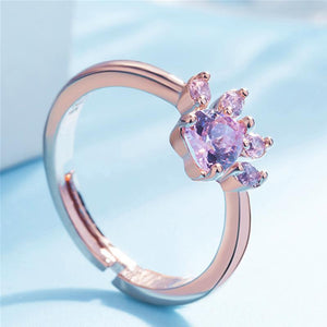 Bague de Empreinte Chat Mignon