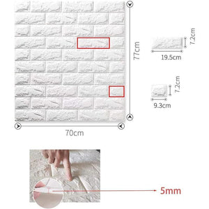 Autocollants muraux en trois dimensions 3D brique