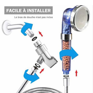 Tête de douche de purificateur d'eau à 3 modes