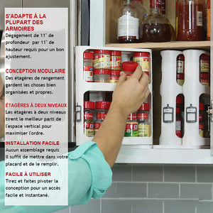 Étagère de rangement pour aliments ou épices