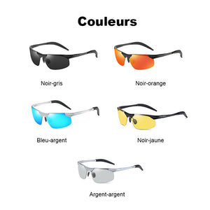 Lunettes de soleil photochromiques avec verres polarisés anti-éblouissement