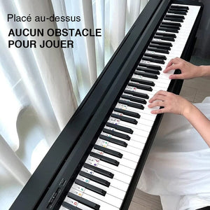 Étiquettes amovibles pour partitions de clavier de piano