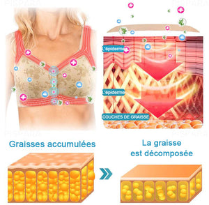 Soutien-gorge push-up de drainage lymphatique ionique