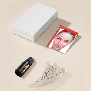 Appareil de massage du visage Guasha en résine, outils de grattage