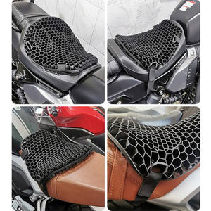 Coussin de siège de moto en nid d'abeille