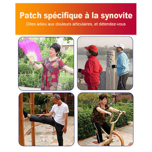 Patch anti-douleur spécifique à la synovite du genou