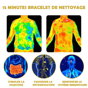 Bracelet de nettoyage lymphatique magnétique