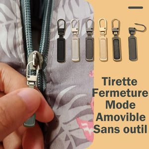 Tirette de fermeture éclair de mode amovible sans outil