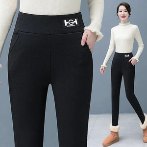 Pantalon chaud cachemire synthétique à la mode pour femmes