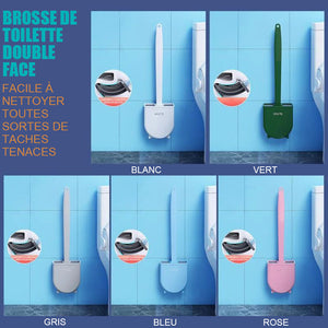 Brosse de toilette à nettoyage en profondeur