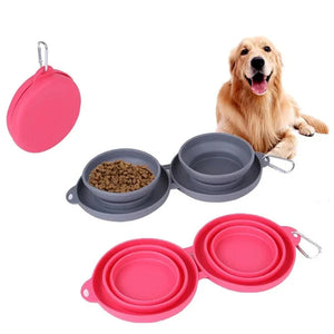 Bol pliable en silicone voyage pour animaux