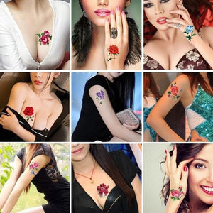 Autocollants de tatouage 3D à la mode 50 PCS