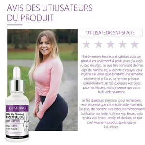 Huile essentielle bio Instantanée lifting des hanches