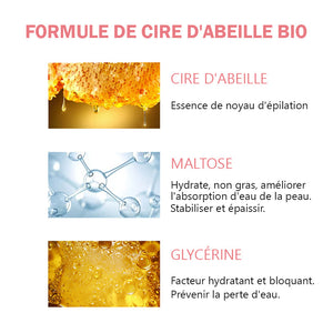 Mousse dépilatoire à la cire d'abeille