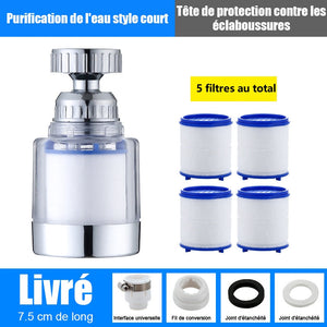 Filtre à eau robinet anti-éclaboussure