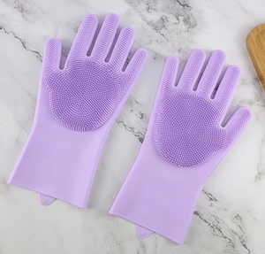 GANTS DE LAVAGE DE VAISSELLE EN SILICONE