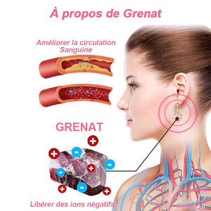 Boucles d'oreilles germanium de thérapie magnétique lymphatique