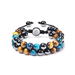 Bracelet triple pierre pour hommes femmes