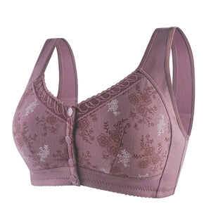 Soutien-gorge en coton à fermeture devant