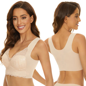 Soutien-gorge push-up confortable en dentelle