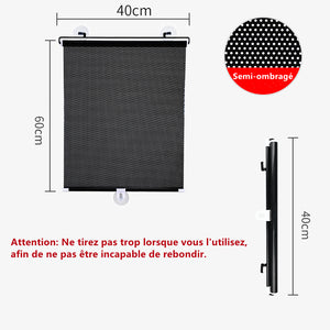 Pare-soleil à rouleau de fenêtre rétractable pour voiture/chambre