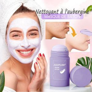 Masque en bâton nettoyant à l'aubergine/ thé vert