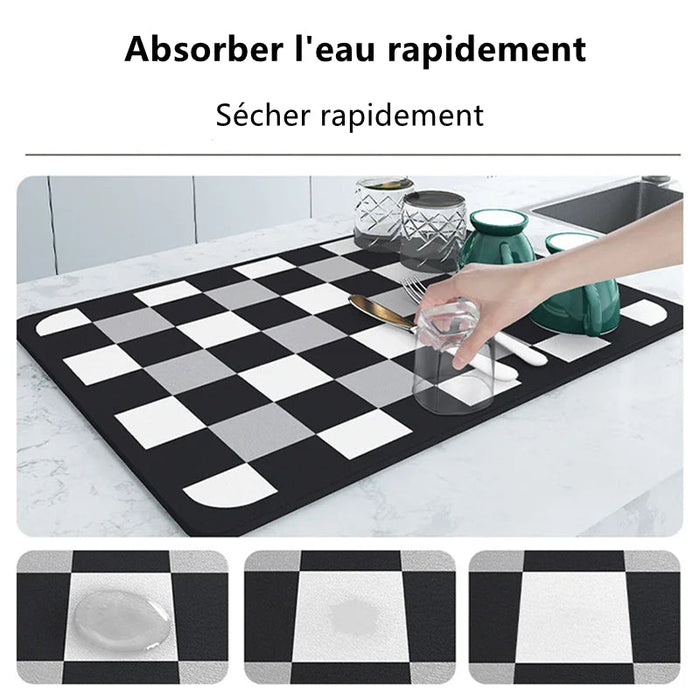 Tapis absorbant antidérapant séchage rapide