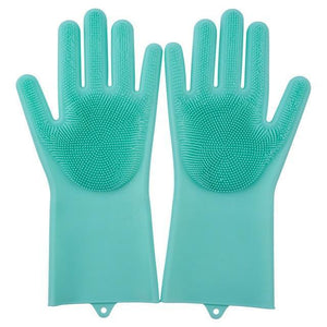 GANTS DE LAVAGE DE VAISSELLE EN SILICONE
