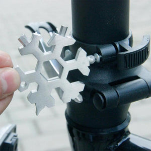 Outil multifonction flocons de neige en acier inoxydable 18 in 1